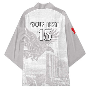 Custom Tunisia Football Kimono White Eagles of Carthage