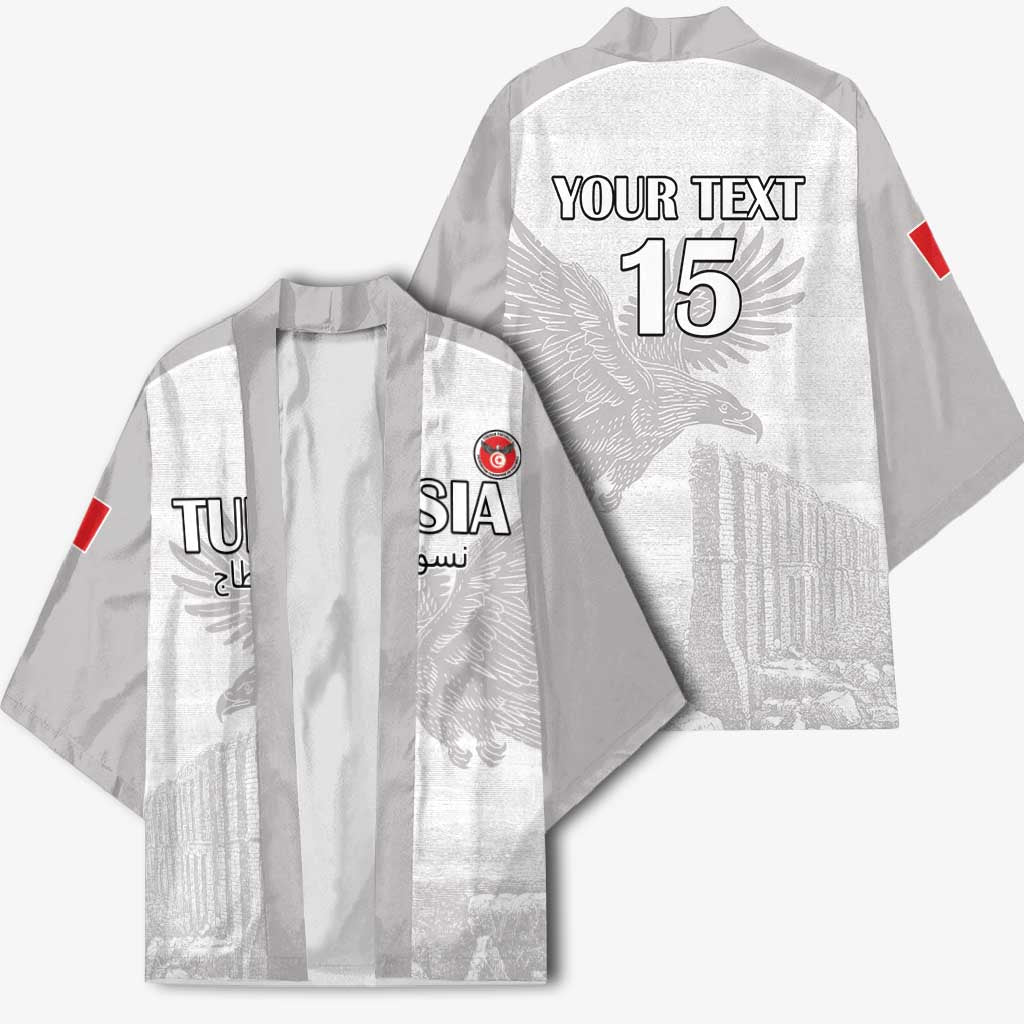 Custom Tunisia Football Kimono White Eagles of Carthage