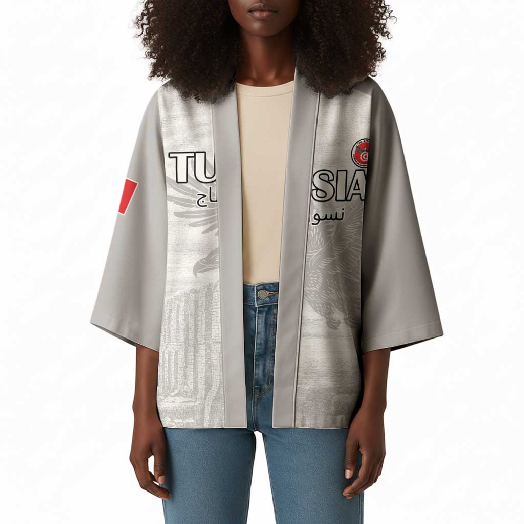 Custom Tunisia Football Kimono White Eagles of Carthage