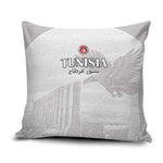 Tunisia Football Pillow Cover White Eagles of Carthage