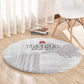 Tunisia Football Round Carpet Eagles of Carthage Go Champion - White Color - African Pride