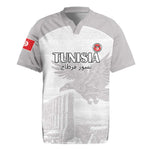 Custom Tunisia Football Rugby Jersey Eagles of Carthage Go Champion - White Color - African Pride
