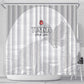 Tunisia Football Shower Curtain Eagles of Carthage Go Champion - White Color - African Pride