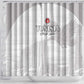 Tunisia Football Shower Curtain Eagles of Carthage Go Champion - White Color - African Pride