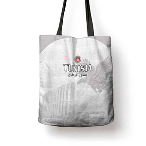 Tunisia Football Tote Bag White Eagles of Carthage
