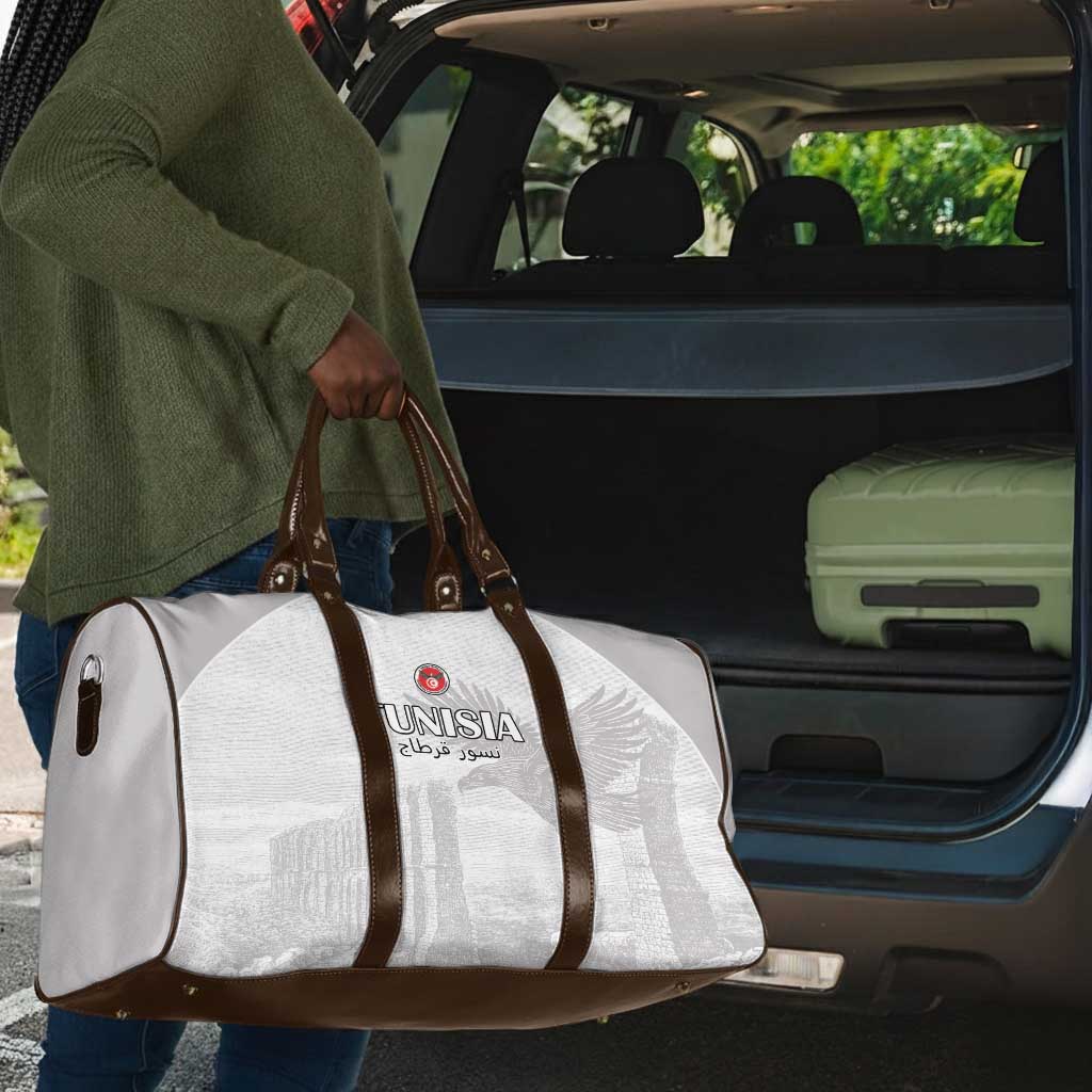 Tunisia Football Travel Bag White Eagles of Carthage