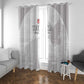 Tunisia Football Window Curtain Eagles of Carthage Go Champion - White Color - African Pride
