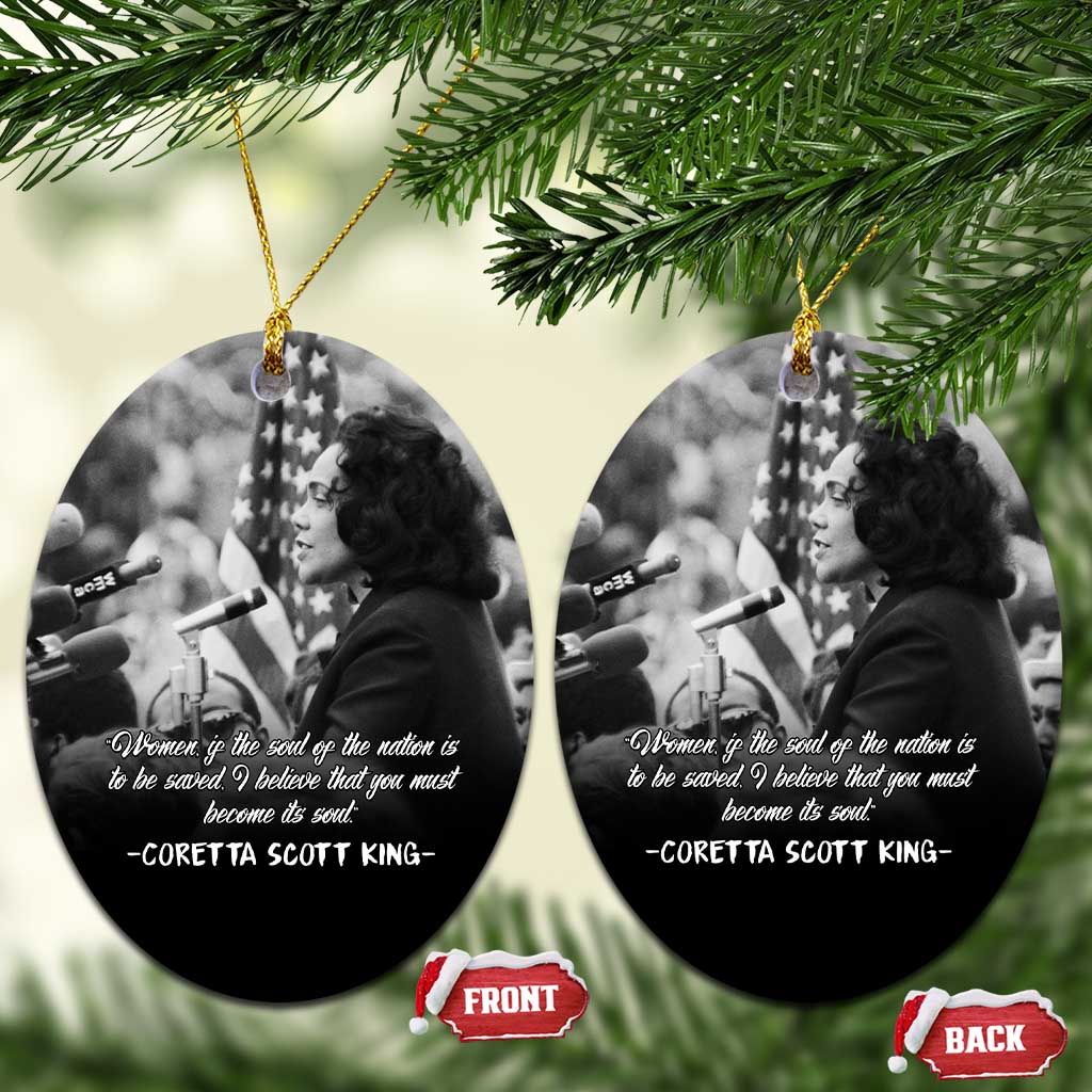 Civil Rights Leaders Peaceful Courage Ceramic Ornament Coretta Scott King - African Pride