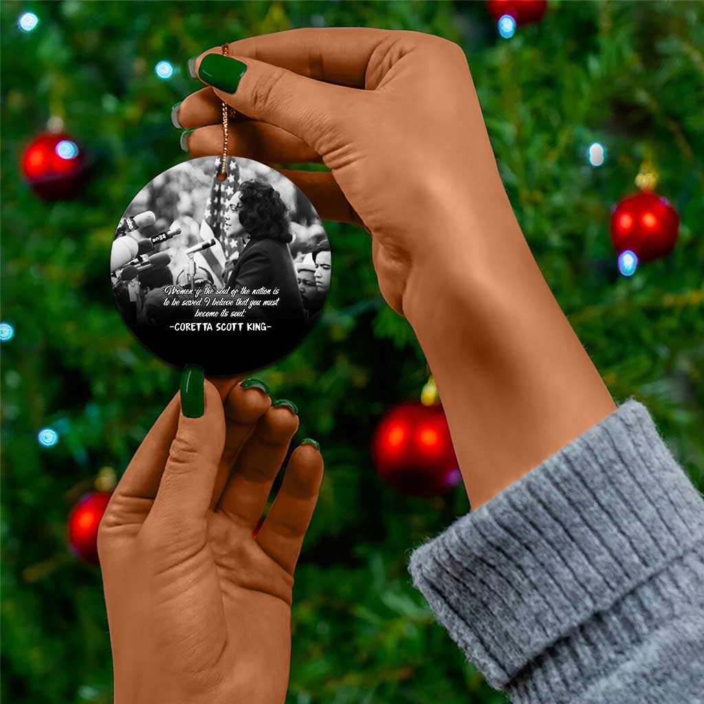Civil Rights Leaders Peaceful Courage Ceramic Ornament Coretta Scott King - African Pride
