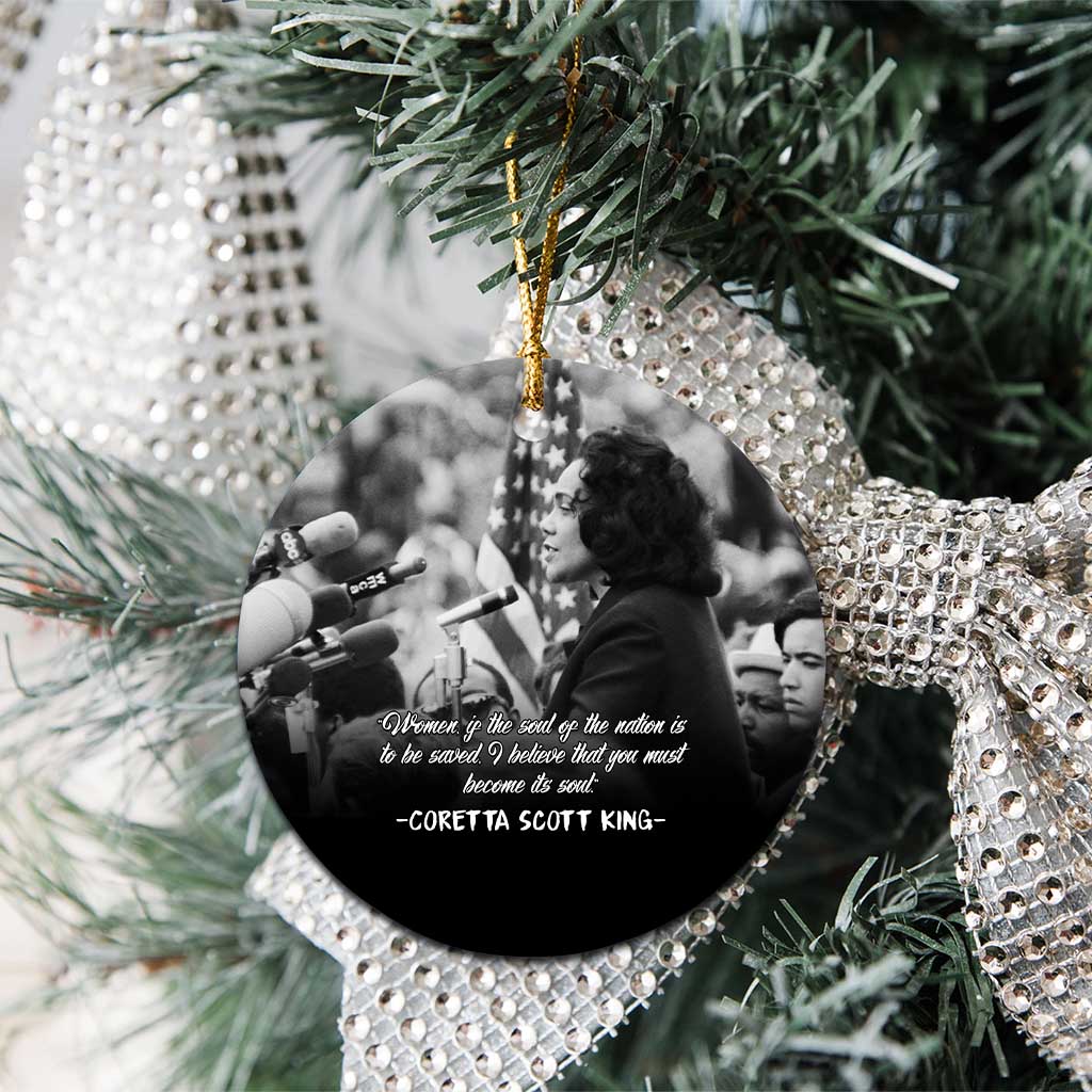 Civil Rights Leaders Peaceful Courage Ceramic Ornament Coretta Scott King - African Pride