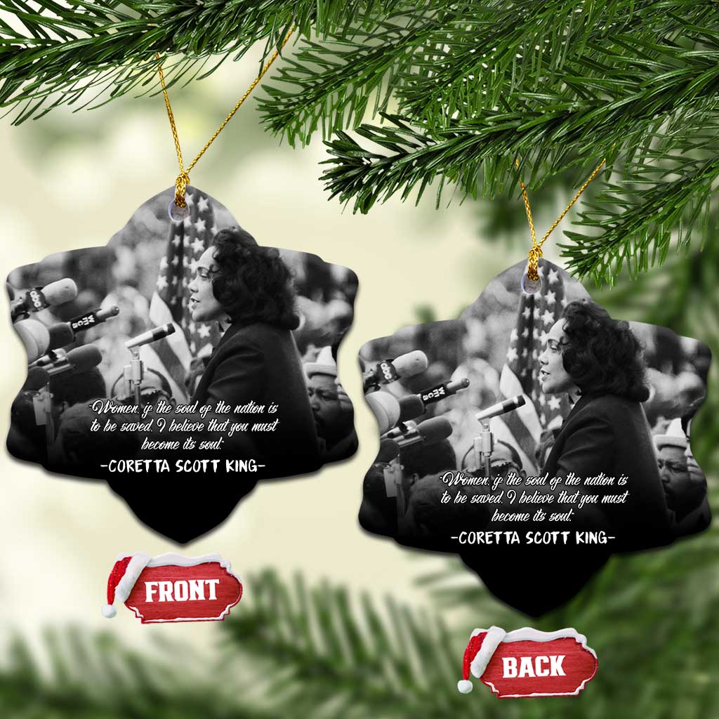 Civil Rights Leaders Peaceful Courage Ceramic Ornament Coretta Scott King - African Pride