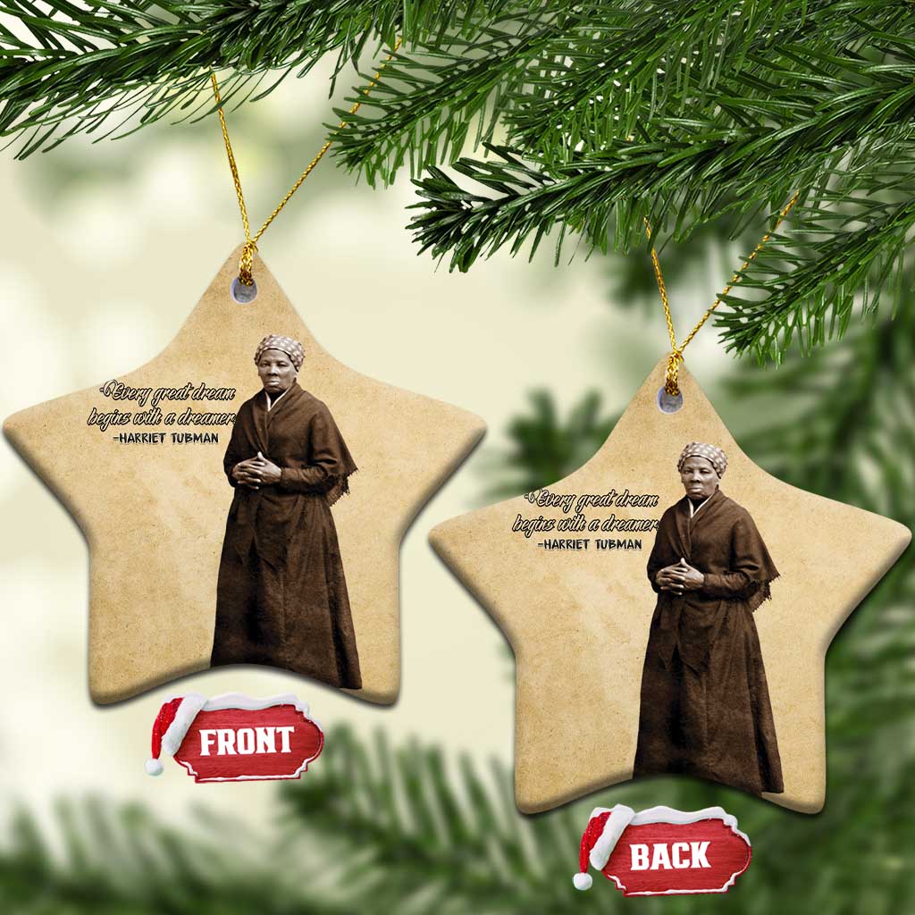 Civil Rights Leaders Blossoming Equality Ceramic Ornament Harriet Tubman - African Pride