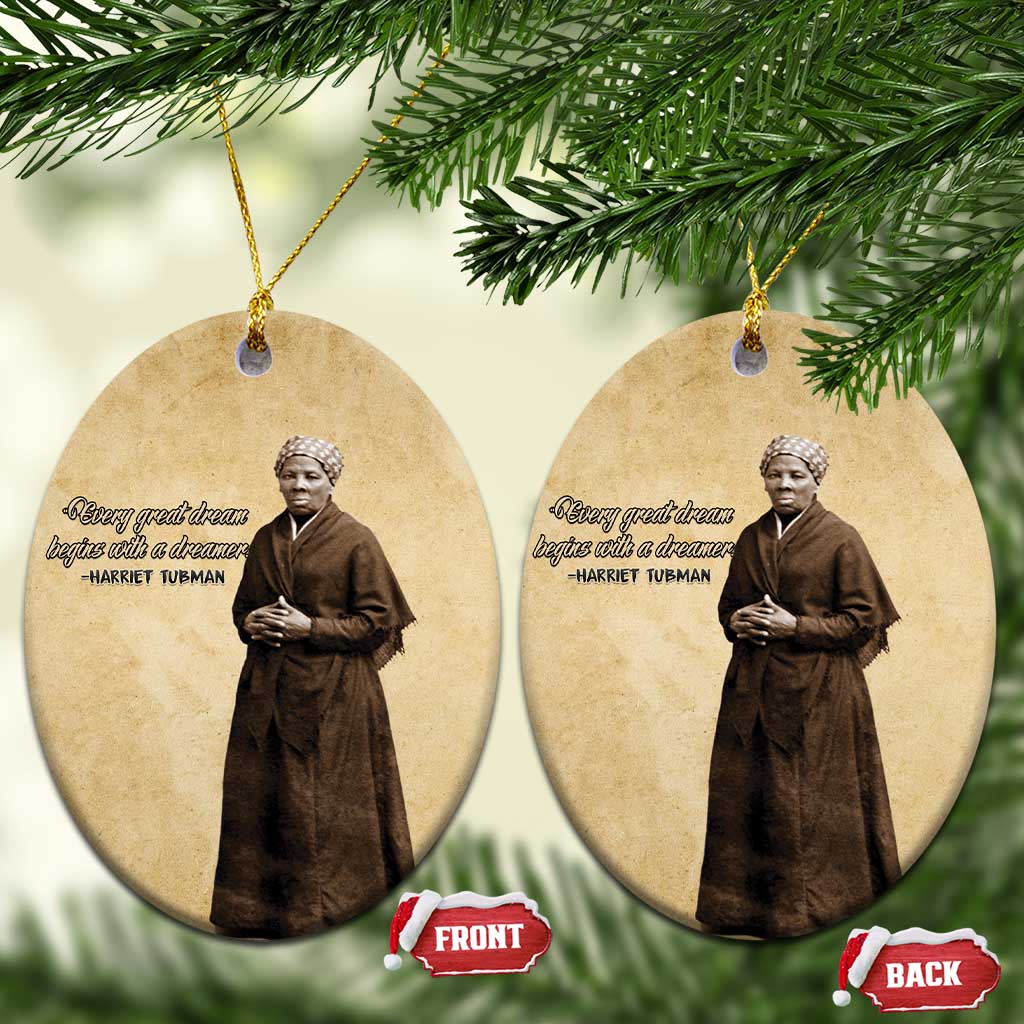 Civil Rights Leaders Blossoming Equality Ceramic Ornament Harriet Tubman - African Pride
