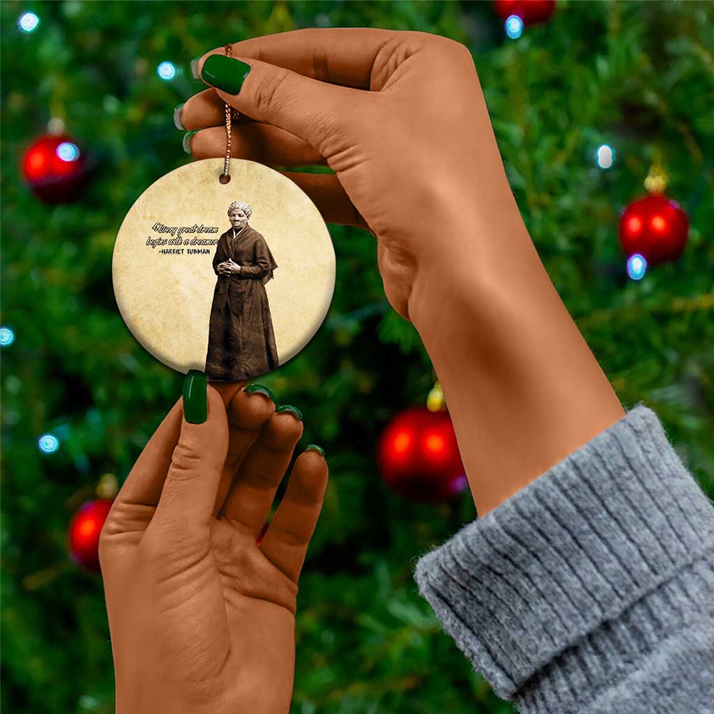 Civil Rights Leaders Blossoming Equality Ceramic Ornament Harriet Tubman - African Pride