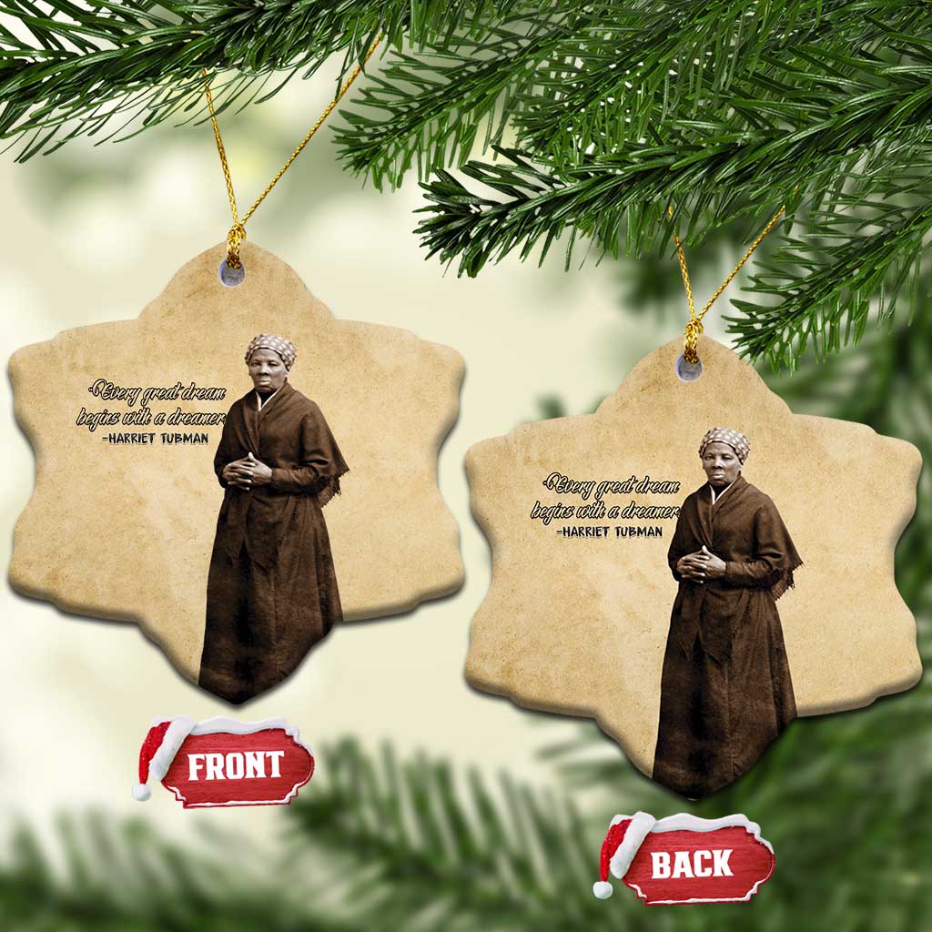 Civil Rights Leaders Blossoming Equality Ceramic Ornament Harriet Tubman - African Pride
