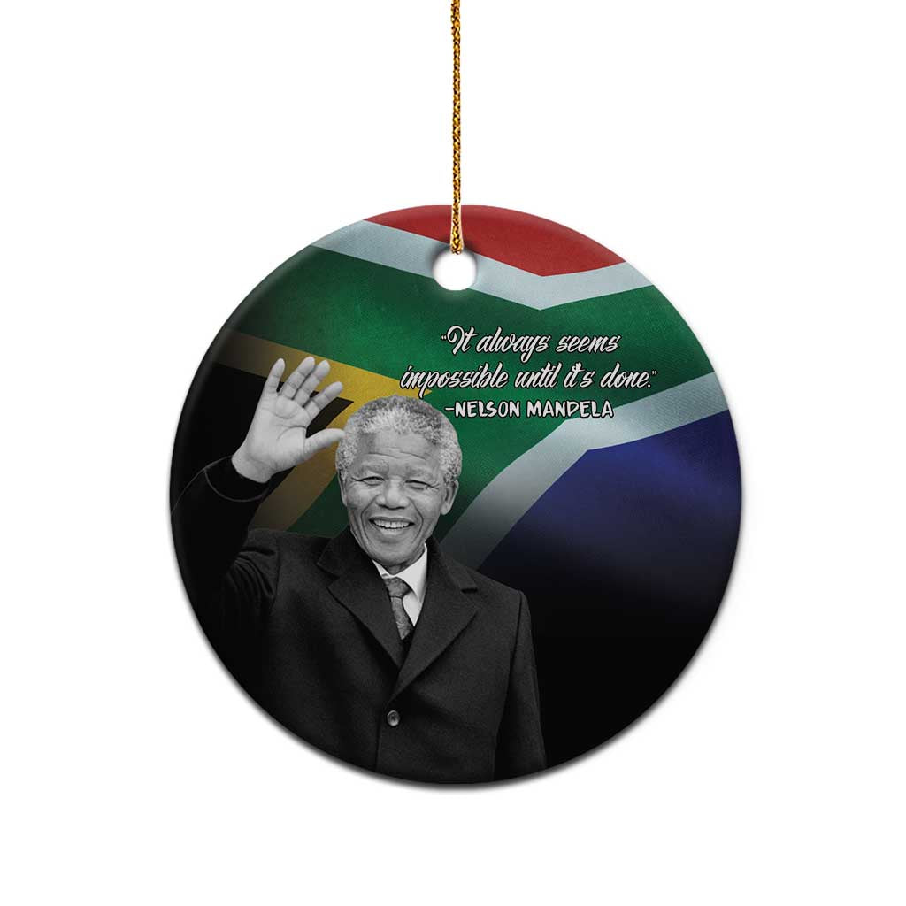Civil Rights Leaders Unbreakable Hope Ceramic Ornament Nelson Mandela - African Pride