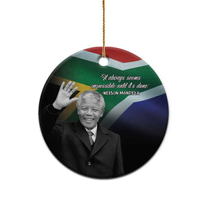 Civil Rights Leaders Unbreakable Hope Ceramic Ornament Nelson Mandela - African Pride