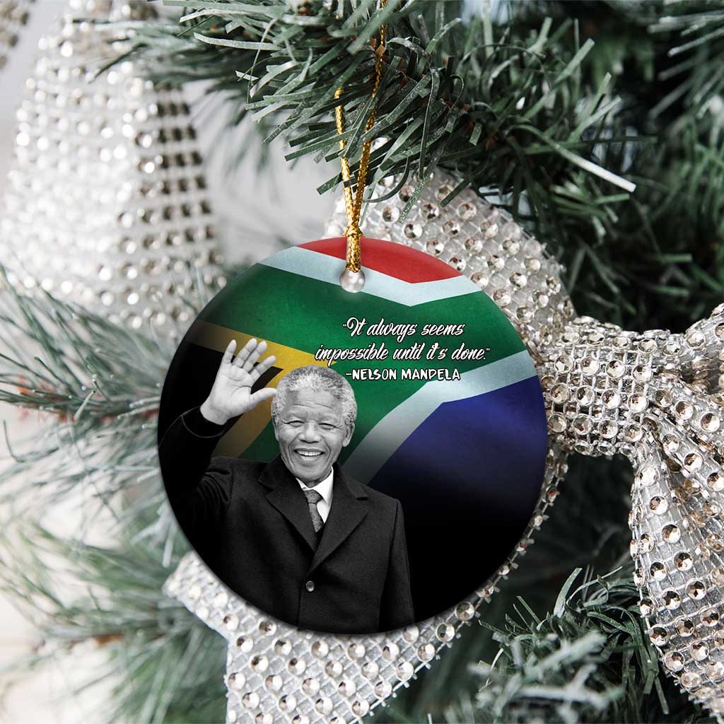 Civil Rights Leaders Unbreakable Hope Ceramic Ornament Nelson Mandela - African Pride