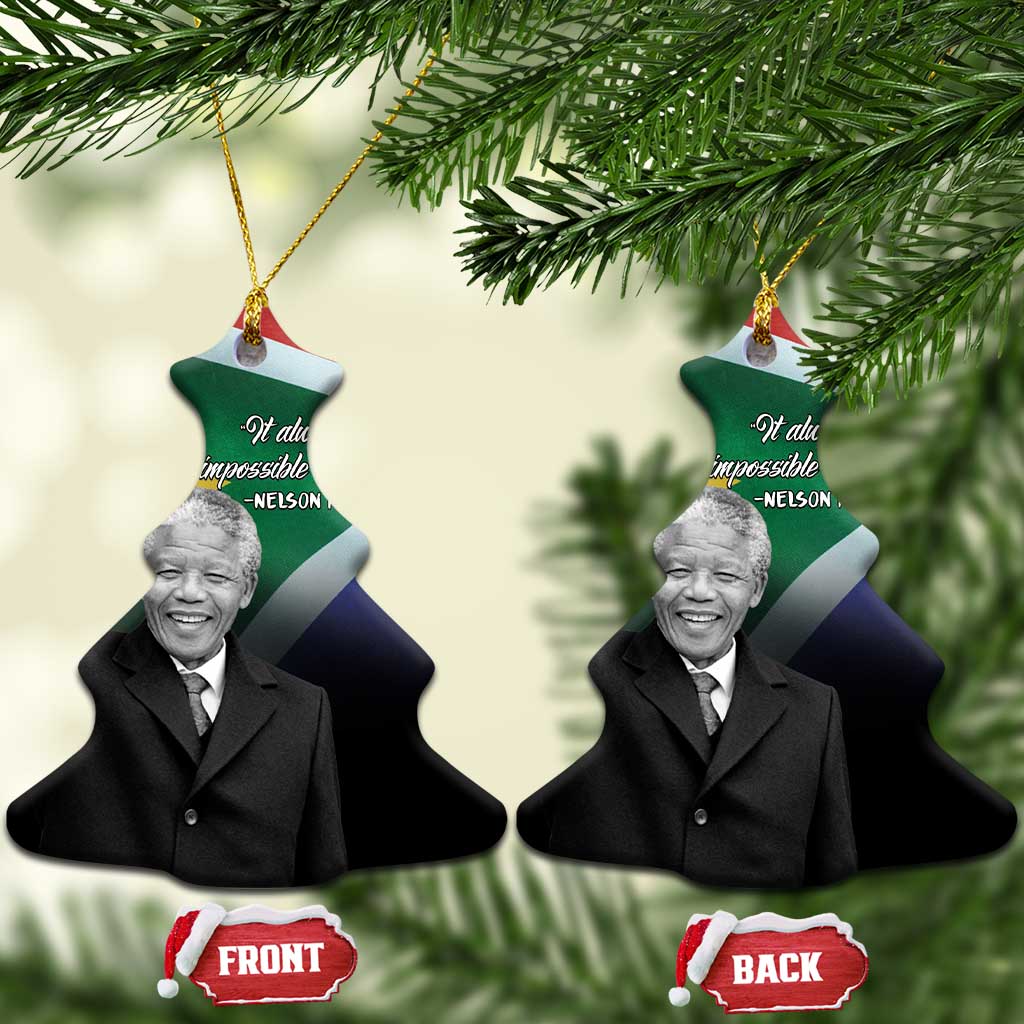 Civil Rights Leaders Unbreakable Hope Ceramic Ornament Nelson Mandela - African Pride