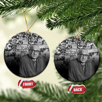 Civil Rights Leaders Bridge to Equality Ceramic Ornament Thurgood Marshall - African Pride