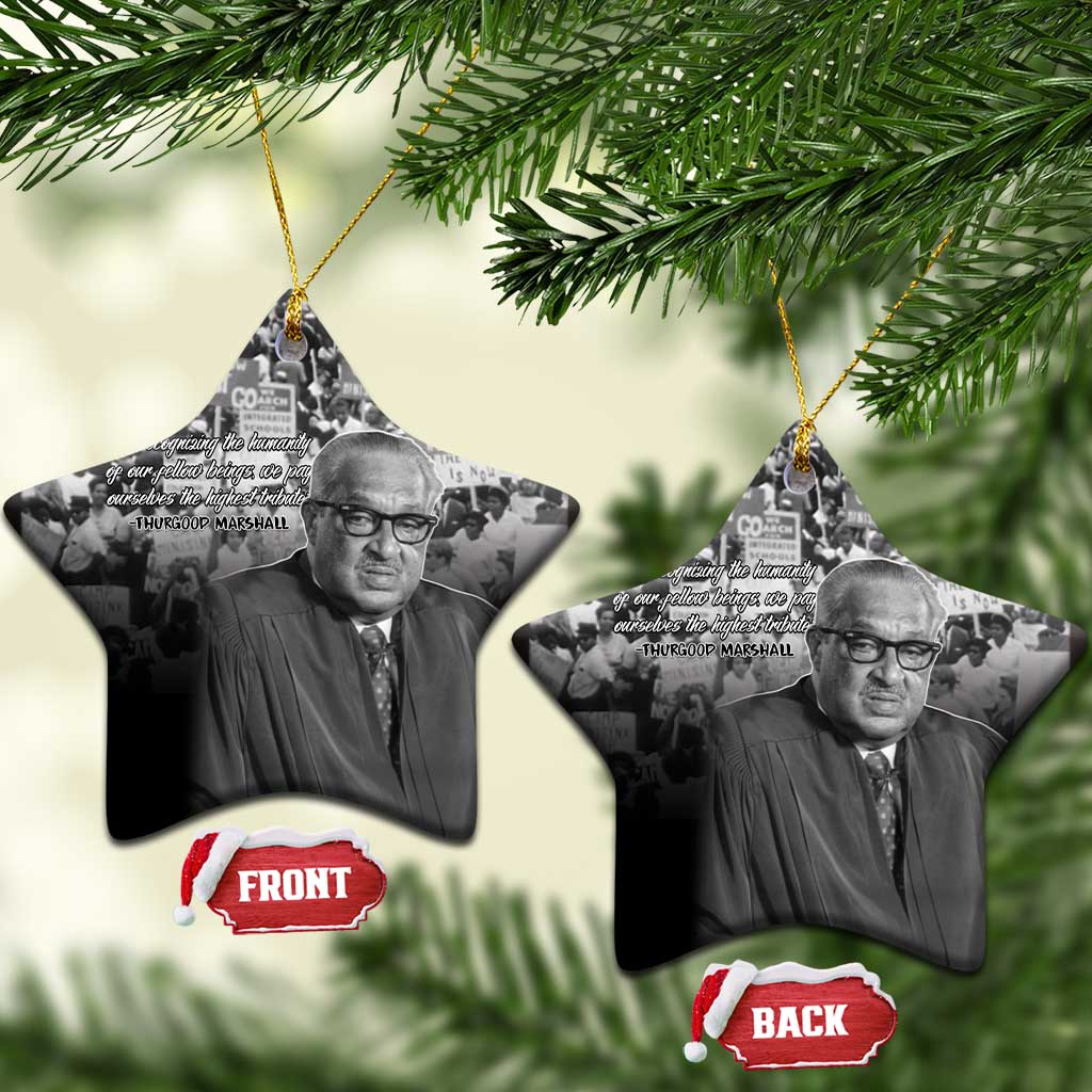 Civil Rights Leaders Bridge to Equality Ceramic Ornament Thurgood Marshall - African Pride