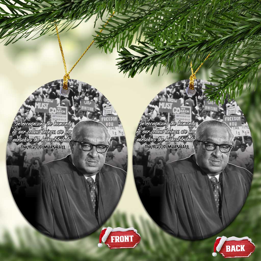 Civil Rights Leaders Bridge to Equality Ceramic Ornament Thurgood Marshall - African Pride