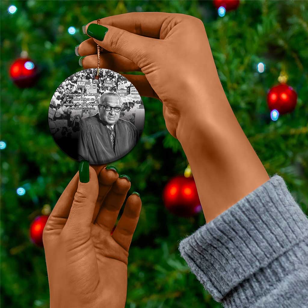Civil Rights Leaders Bridge to Equality Ceramic Ornament Thurgood Marshall - African Pride