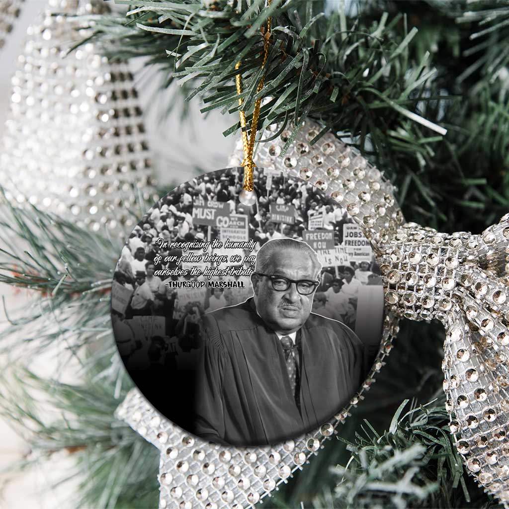Civil Rights Leaders Bridge to Equality Ceramic Ornament Thurgood Marshall - African Pride