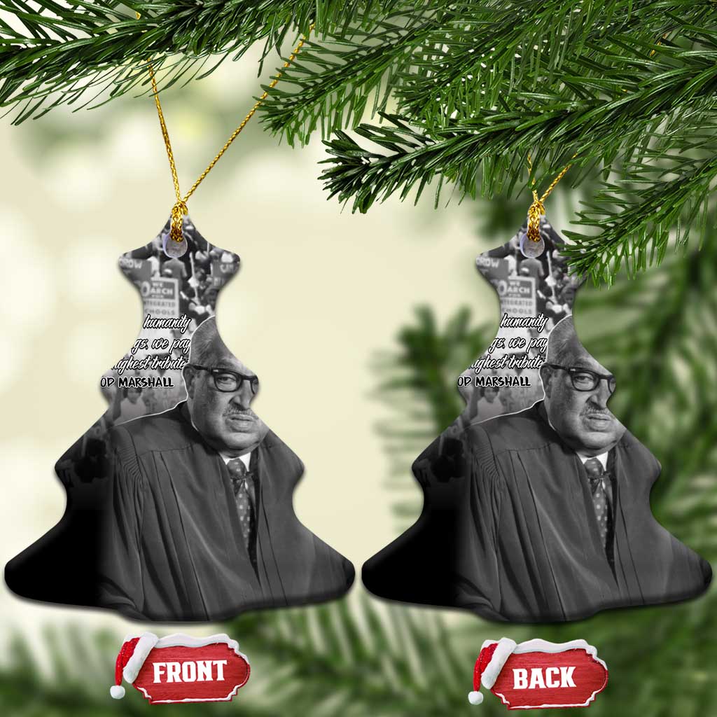Civil Rights Leaders Bridge to Equality Ceramic Ornament Thurgood Marshall - African Pride