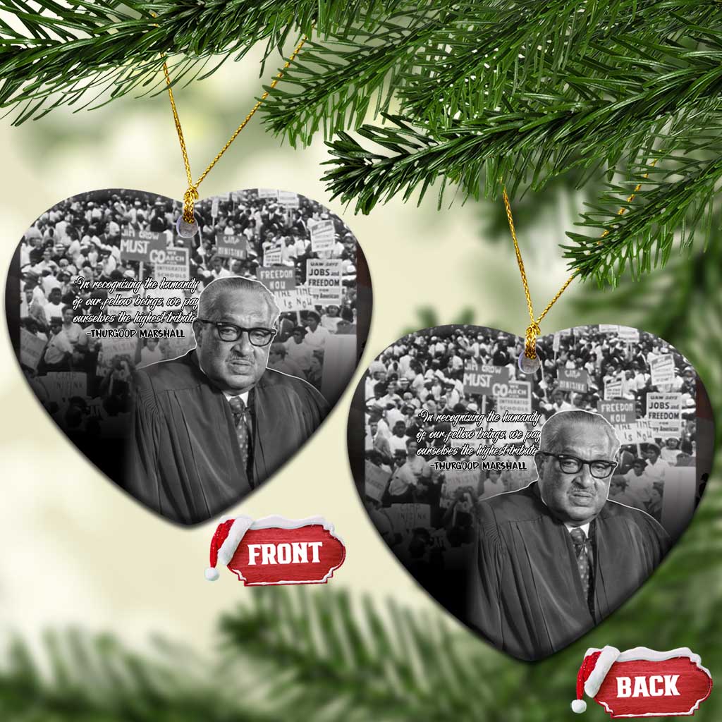 Civil Rights Leaders Bridge to Equality Ceramic Ornament Thurgood Marshall - African Pride