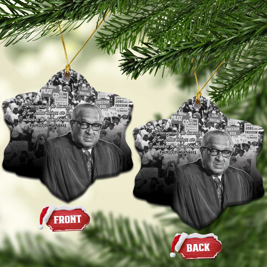 Civil Rights Leaders Bridge to Equality Ceramic Ornament Thurgood Marshall - African Pride