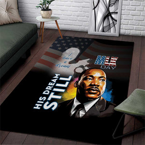 Black Americans Happy MLK Day Area Rug I Have A Dream