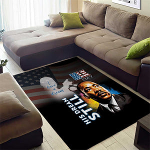 Black Americans Happy MLK Day Area Rug I Have A Dream