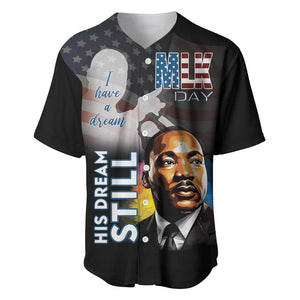 Black Americans Happy MLK Day Baseball Jersey I Have A Dream