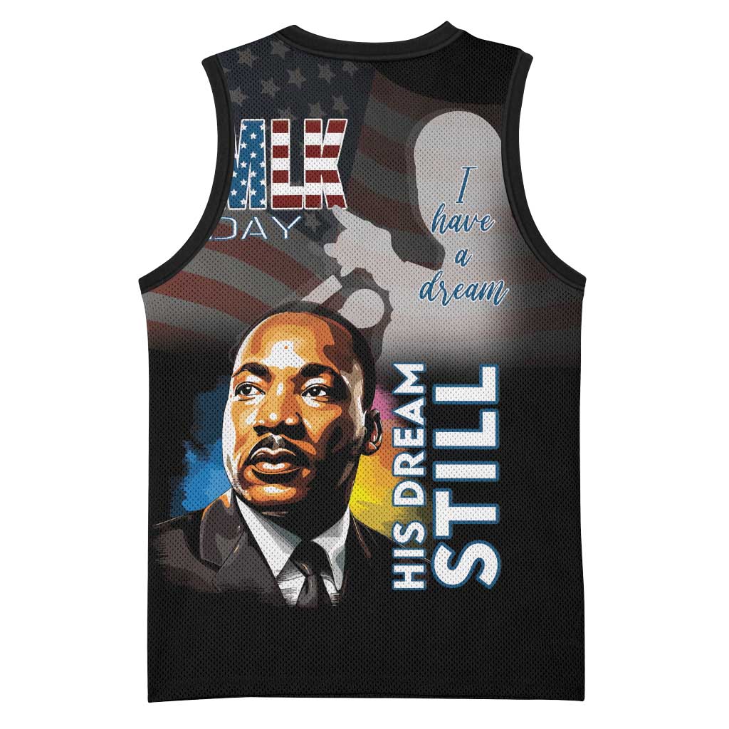 Black Americans Happy MLK Day Basketball Jersey I Have A Dream LT15