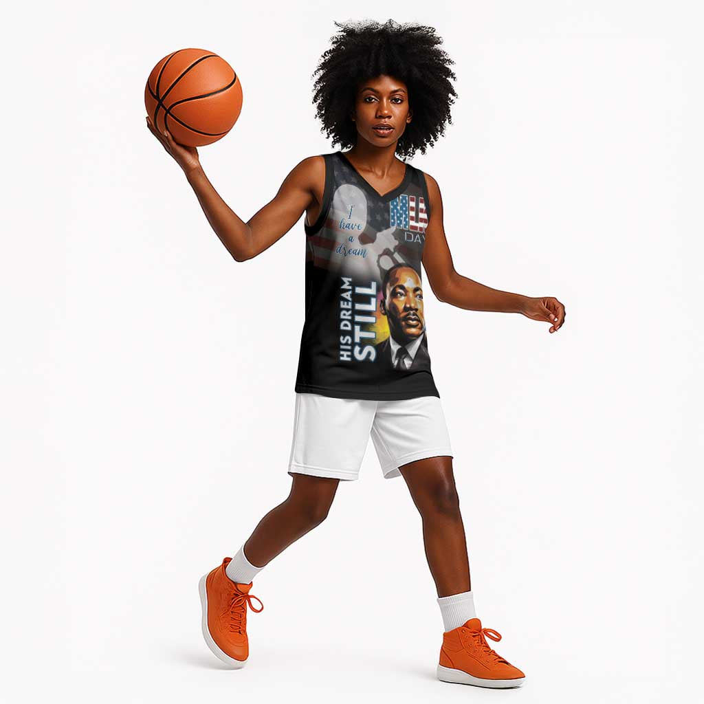 Black Americans Happy MLK Day Basketball Jersey I Have A Dream LT15