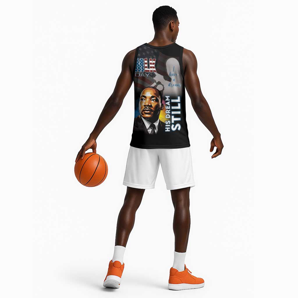 Black Americans Happy MLK Day Basketball Jersey I Have A Dream LT15