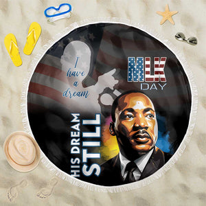 Black Americans Happy MLK Day Beach Blanket I Have A Dream