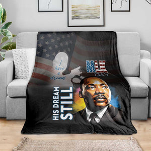 Black Americans Happy MLK Day Blanket I Have A Dream