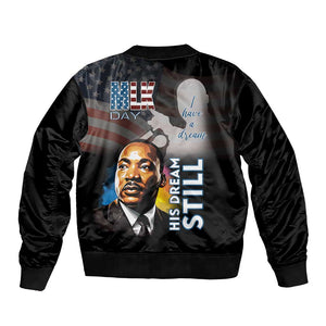 Black Americans Happy MLK Day Bomber Jacket I Have A Dream