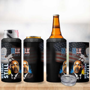 Black Americans Happy MLK Day 4 in 1 Can Cooler Tumbler I Have A Dream