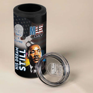 Black Americans Happy MLK Day 4 in 1 Can Cooler Tumbler I Have A Dream