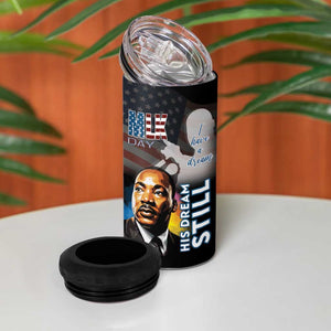 Black Americans Happy MLK Day 4 in 1 Can Cooler Tumbler I Have A Dream