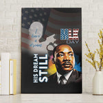 Black Americans Happy MLK Day Canvas Wall Art I Have A Dream