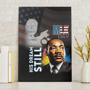 Black Americans Happy MLK Day Canvas Wall Art I Have A Dream