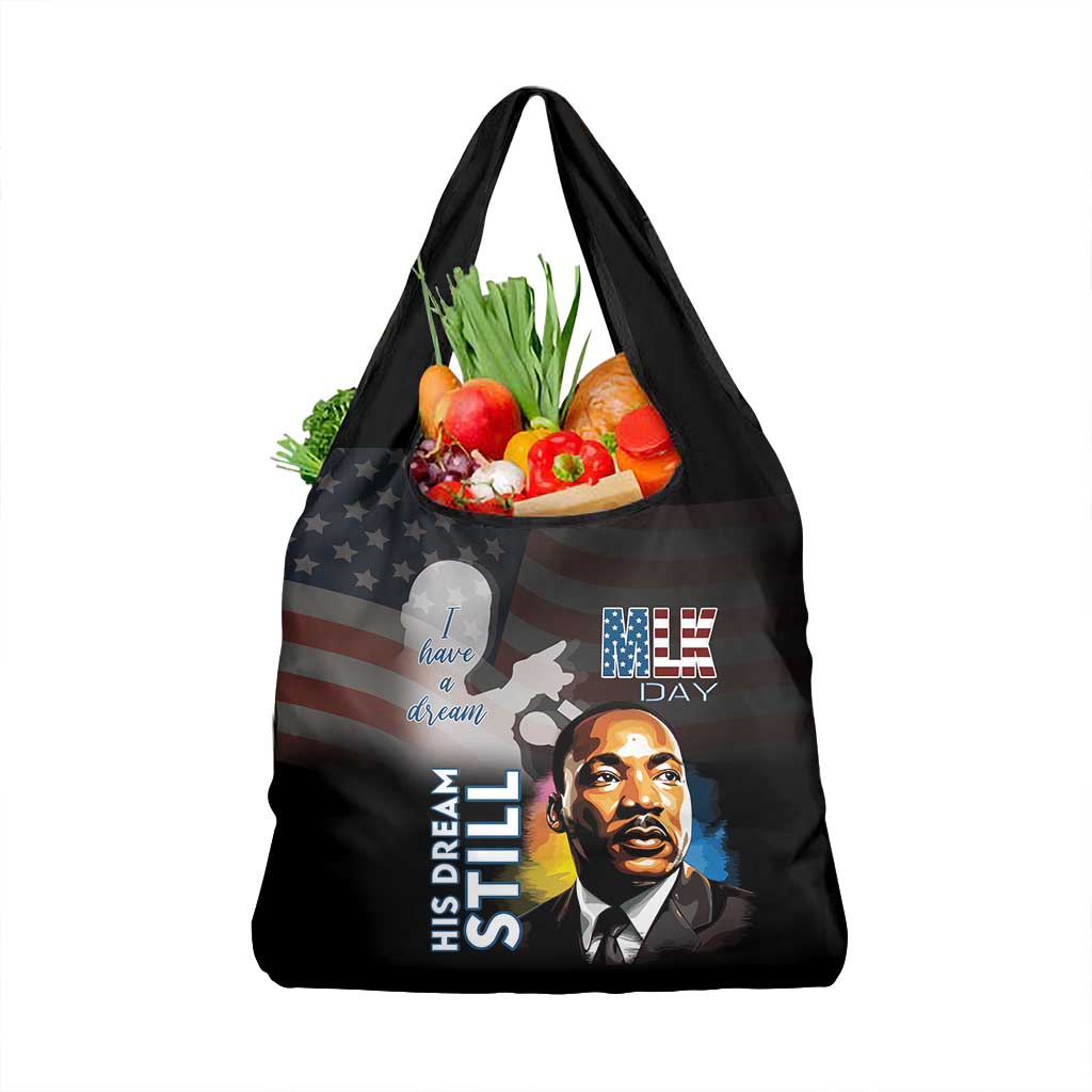 Black Americans Happy MLK Day Grocery Bag I Have A Dream