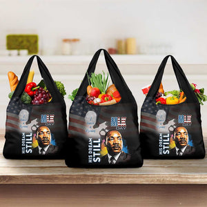 Black Americans Happy MLK Day Grocery Bag I Have A Dream