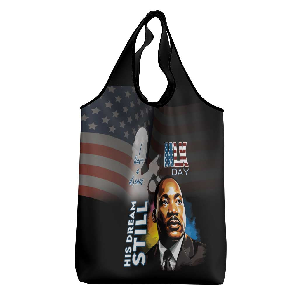 Black Americans Happy MLK Day Grocery Bag I Have A Dream