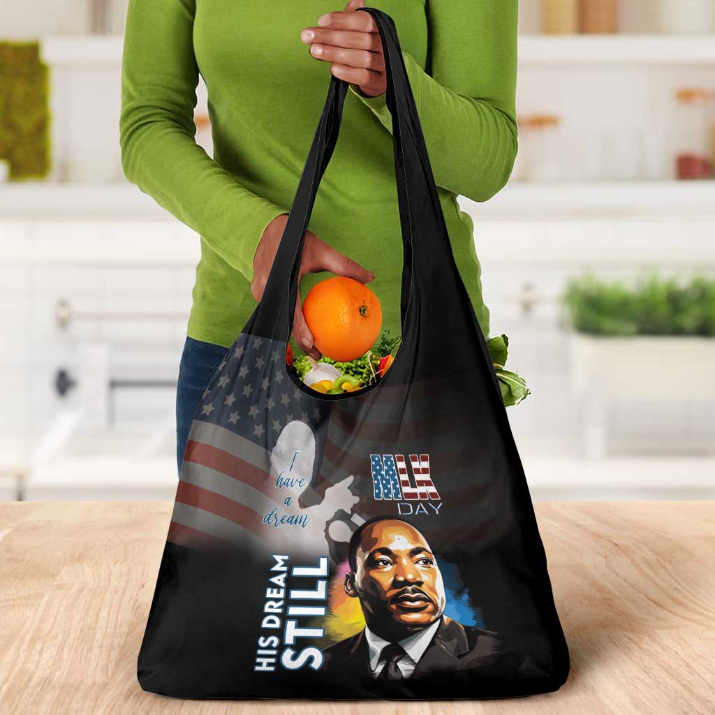 Black Americans Happy MLK Day Grocery Bag I Have A Dream