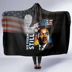 Black Americans Happy MLK Day Hooded Blanket I Have A Dream